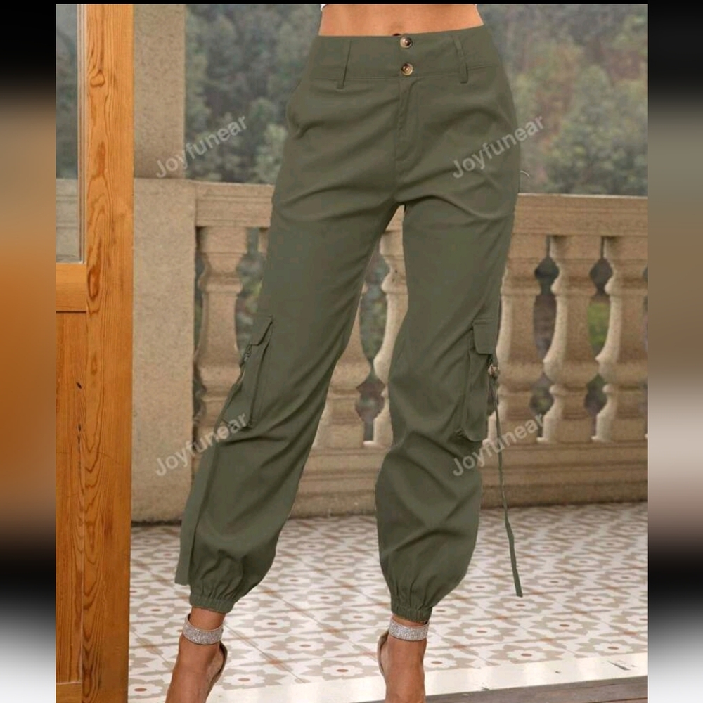 Flap Pocket Side Cargo Pants - Picture 3 of 6
